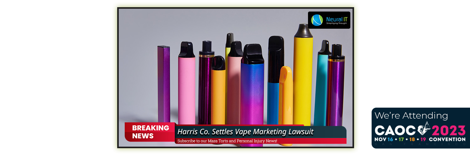 Harris Co. Settles Vape Marketing Lawsuit