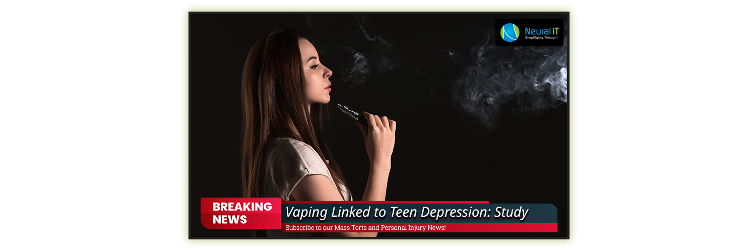 Vaping Linked to Teen Depression: Study